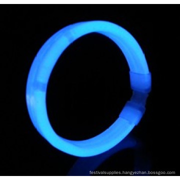 blue wide glow bracelet